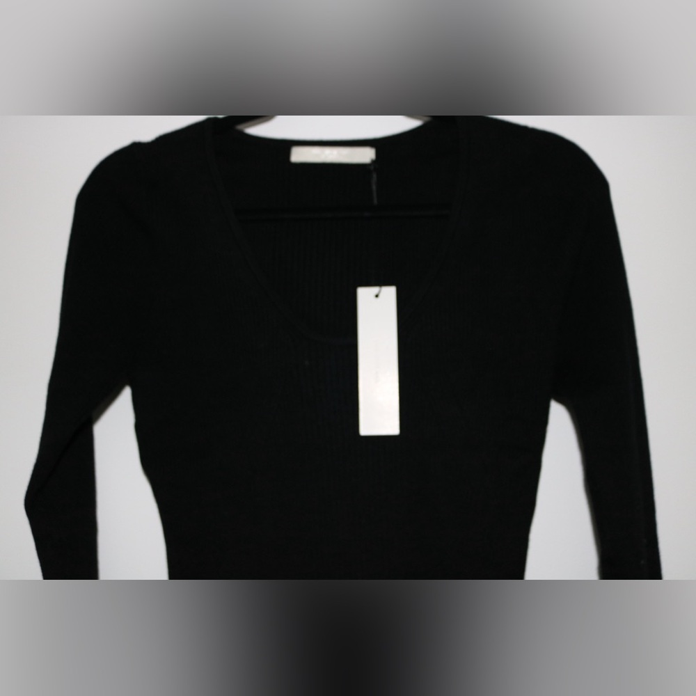 NWT- One Grey Day Fica Bodysuit in Black- Size Large - Picture 4 of 9